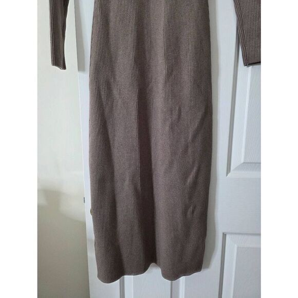 Abercrombie & Fitch Collared Sweater dress, Brown Small P NWT - Picture 12 of 12